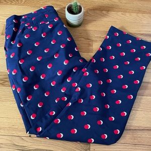 Boden polka dot trousers| US 12R